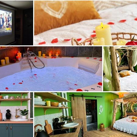 La Jungle Insolite, Spa, Ecran Cinema, Lit A Baldaquin King Size, Day Use, 10 Min Centre Amiens Exteriör bild